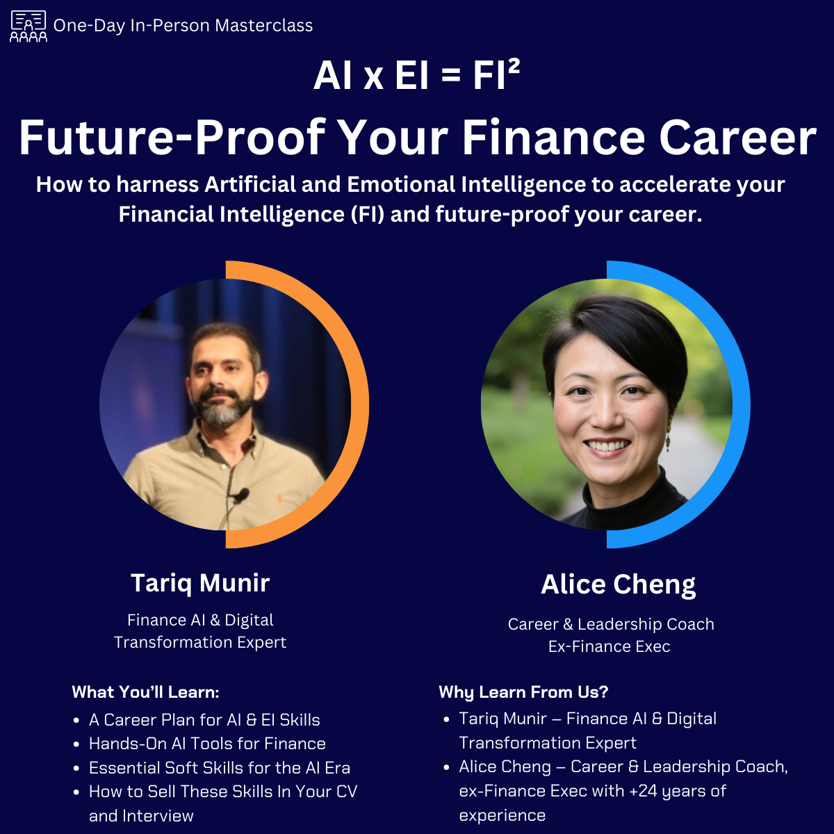 AI x EI = FI²: Future-Proof Your Finance Career – One-Day Masterclass