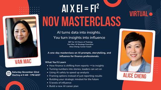 AI x EI = FI²: Future-Proof Your Finance Career – Virtual Masterclass