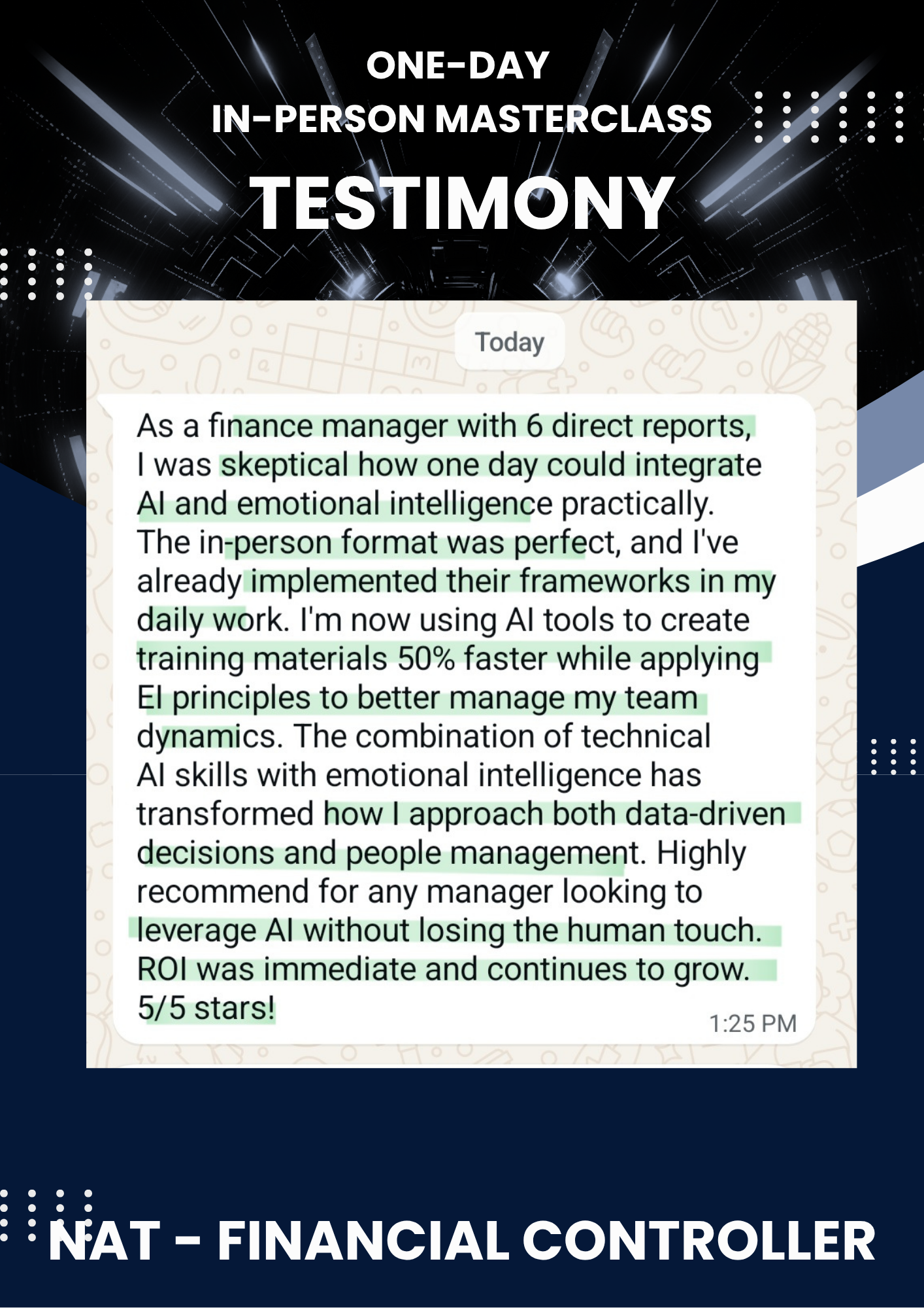 AI x EI = FI²: Future-Proof Your Finance Career – One-Day Masterclass with Van and Alice